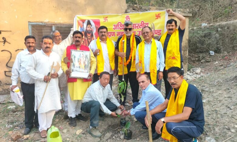 अखिल भारतीय ब्राह्मण सभा ने किया रुद्राक्ष के पेड़ों का रोपण