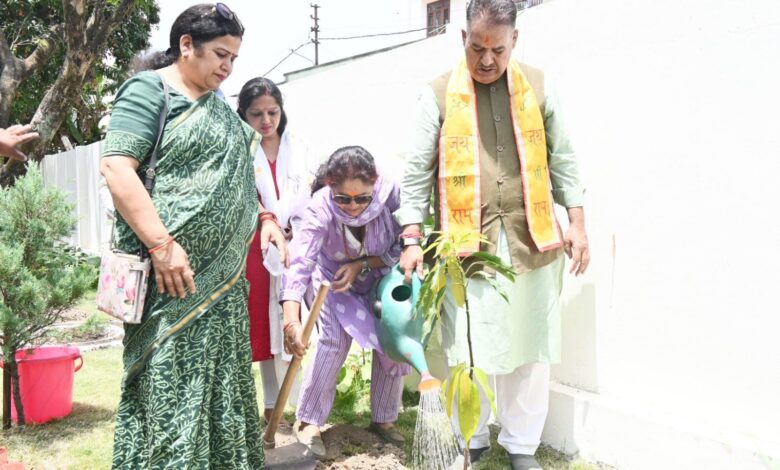 विश्व पर्यावरण दिवस : कैबिनेट मंत्री ने किया वृक्षारोपण विश्व पर्यावरण दिवस : कैबिनेट मंत्री ने किया वृक्षारोपण